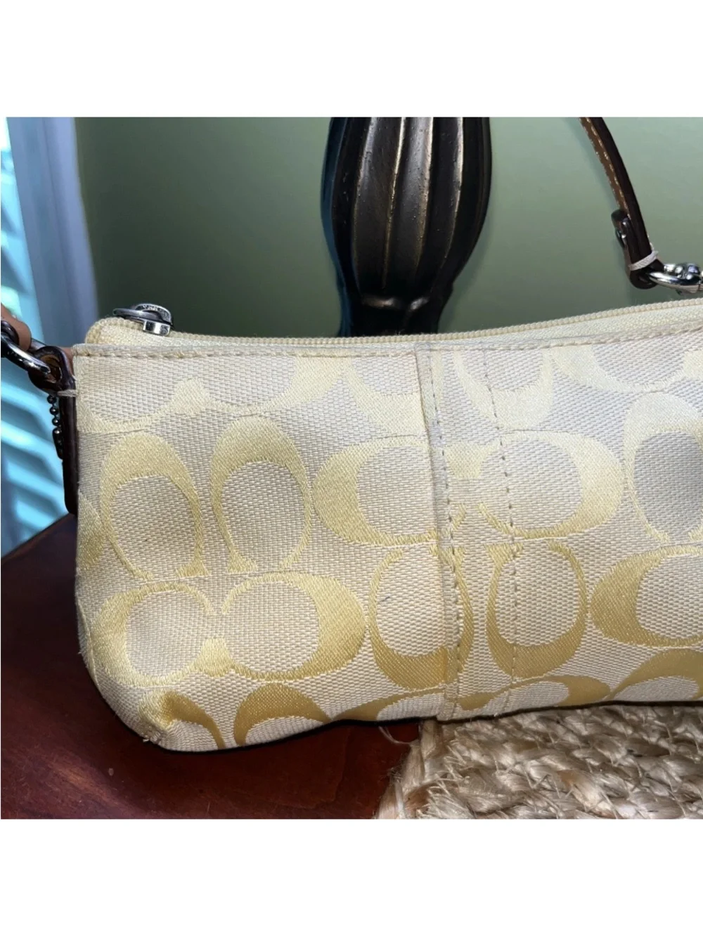 Y2K Signature C YELLOW MINI PURSE BAGUETTE RARE!! TIK TOK MARCH 2026